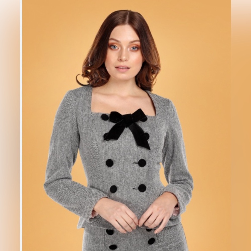 Unique Vintage Agatha herringbone jacket